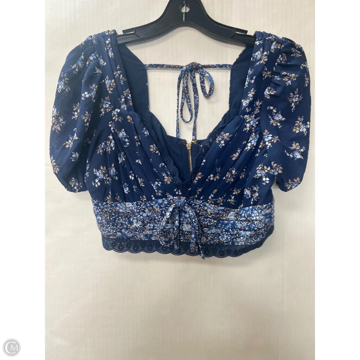 Top Short Sleeve By Altard State In Navy, Size: M