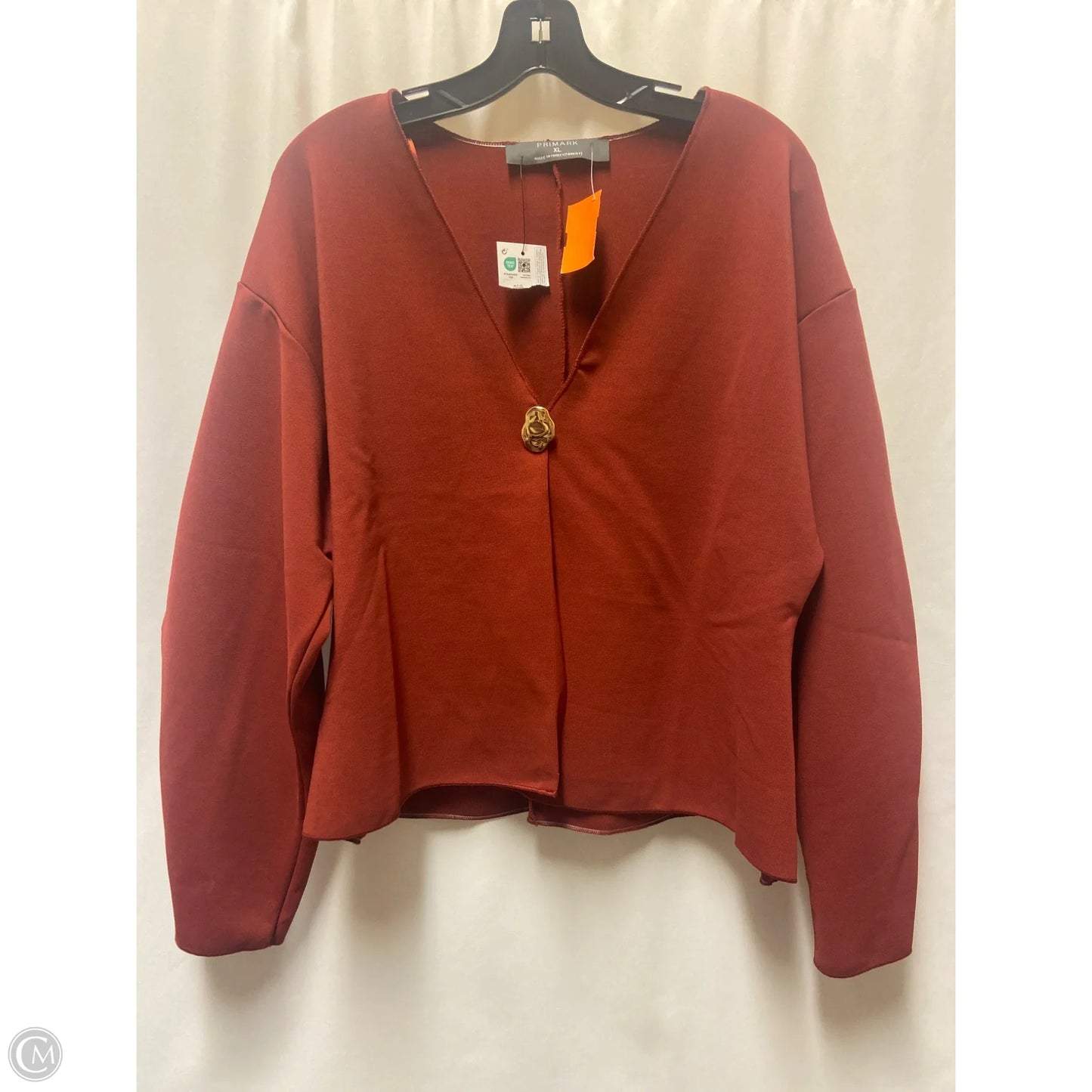 Top Long Sleeve By Primark In Copper, Size: Xl