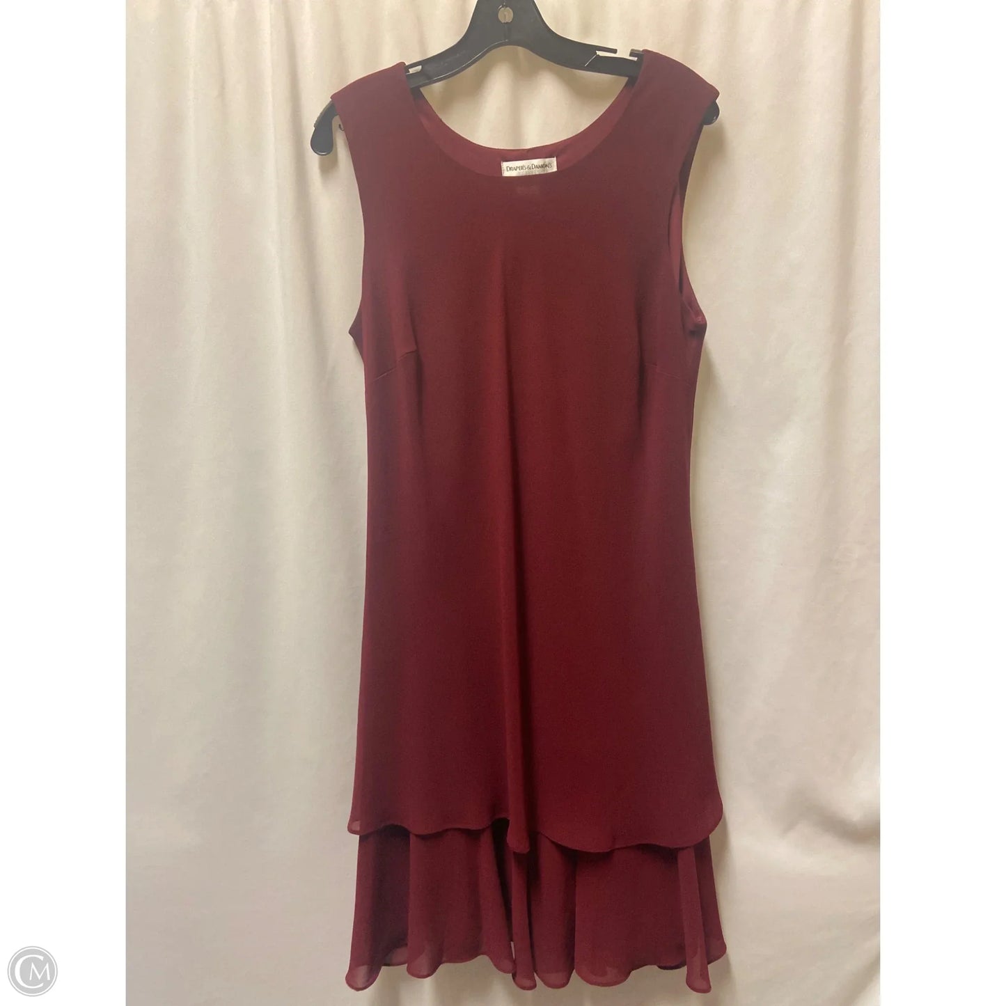 Dress Set 2pc By Drapers & Damons In Maroon, Size: Lp