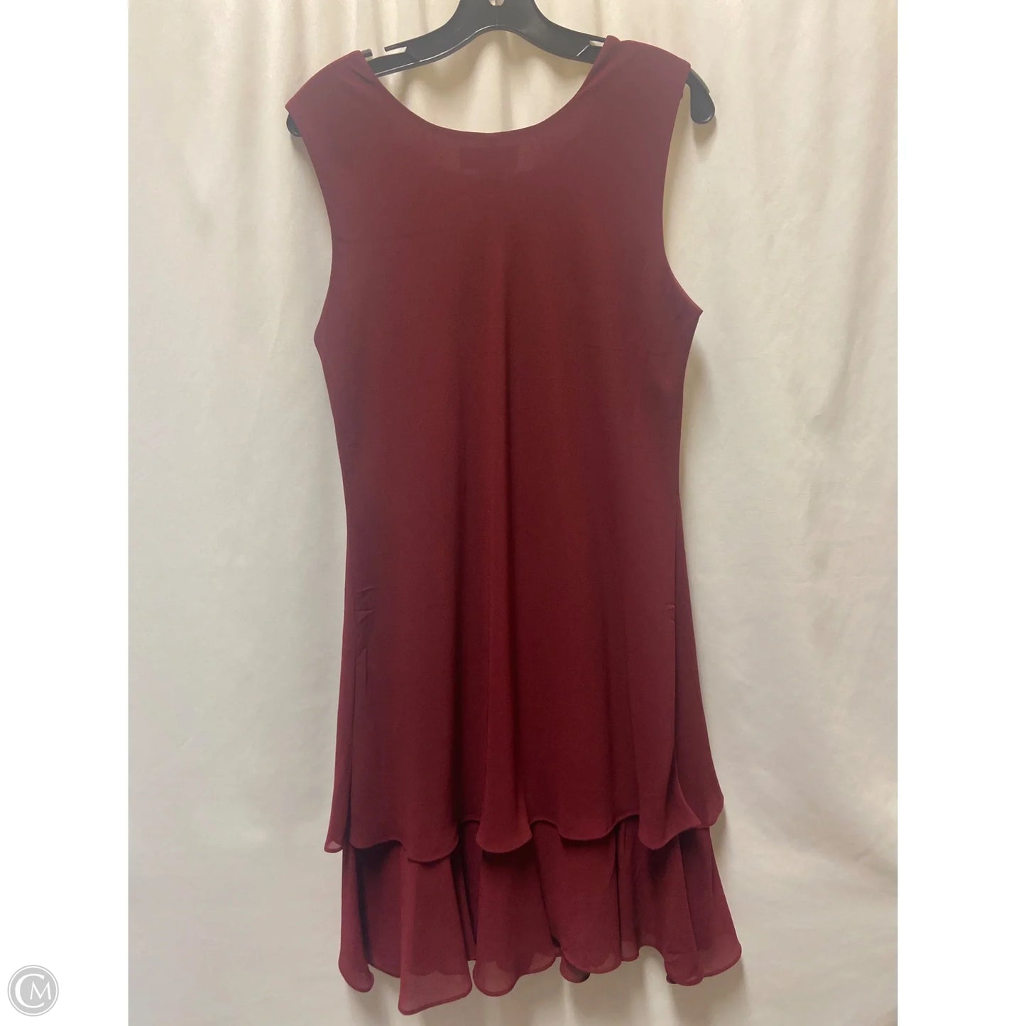 Dress Set 2pc By Drapers & Damons In Maroon, Size: Lp