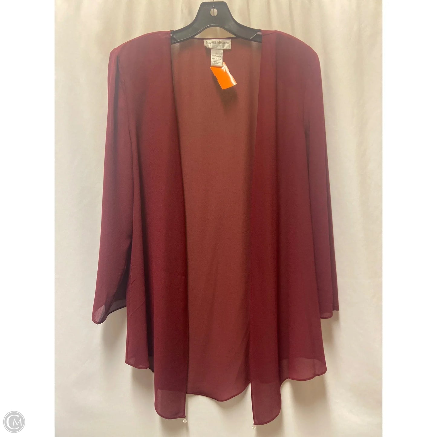 Dress Set 2pc By Drapers & Damons In Maroon, Size: Lp