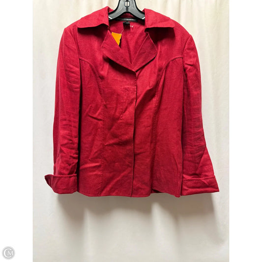 Blazer By Linda Allard In Maroon, Size: M