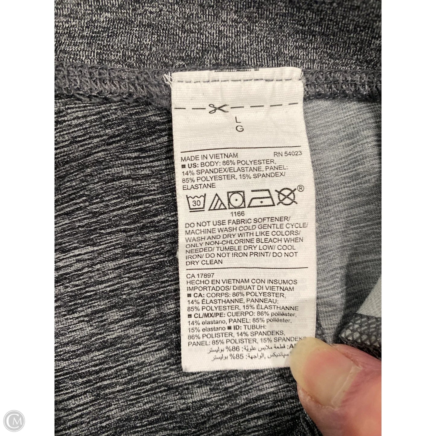 Athletic Leggings By Old Navy In Grey, Size: L