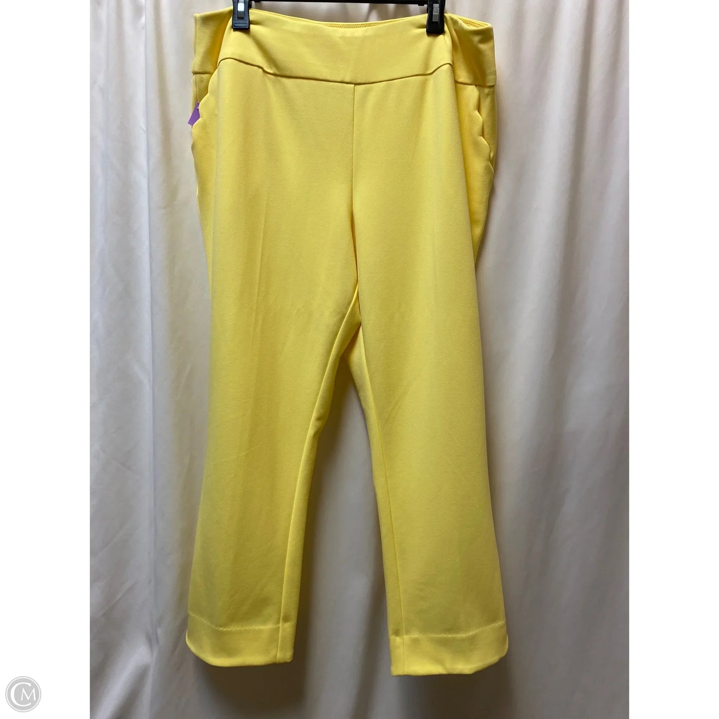 Pants Dress By Clothes Mentor In Yellow, Size: 20
