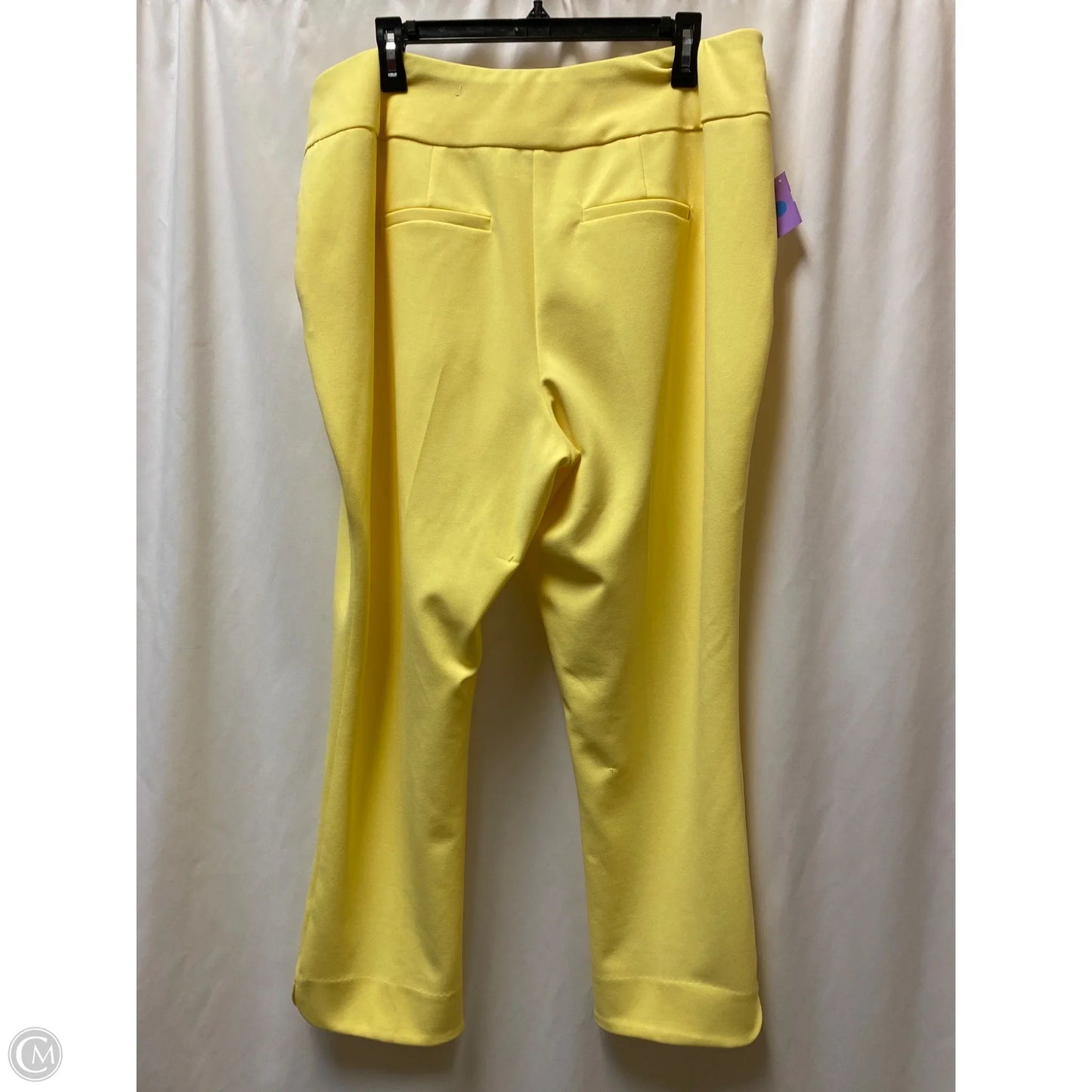 Pants Dress By Clothes Mentor In Yellow, Size: 20