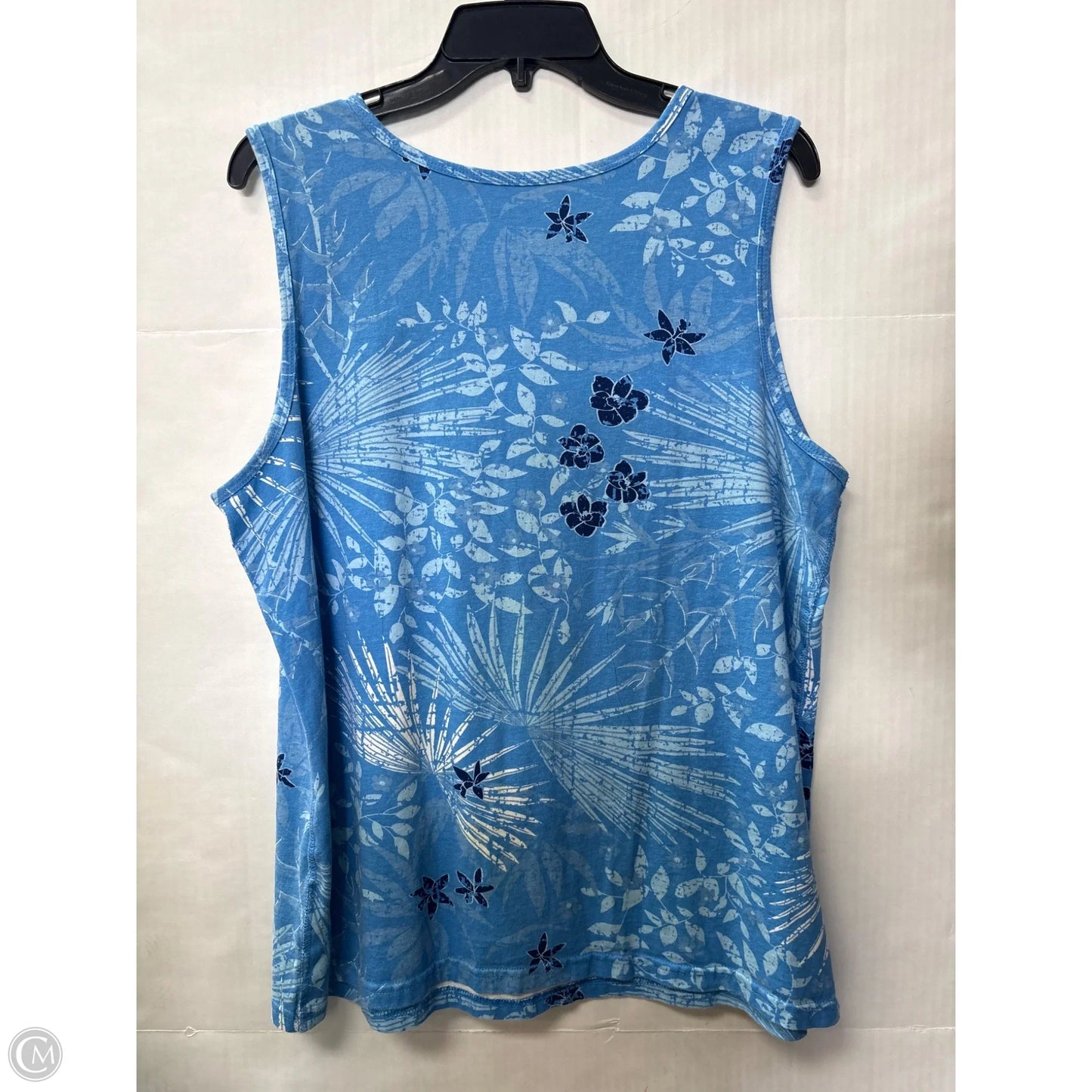 Top Sleeveless By Basic Editions In Blue, Size: Xxl