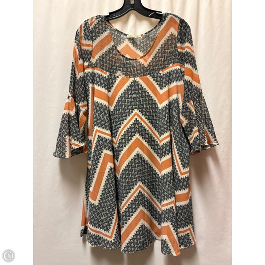 Dress Casual Midi By Paper Crown In Orange, Size: S