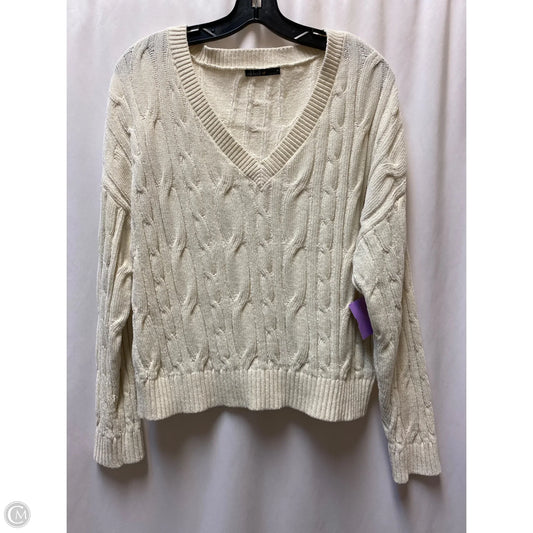 Sweater By Clothes Mentor In Cream, Size: M