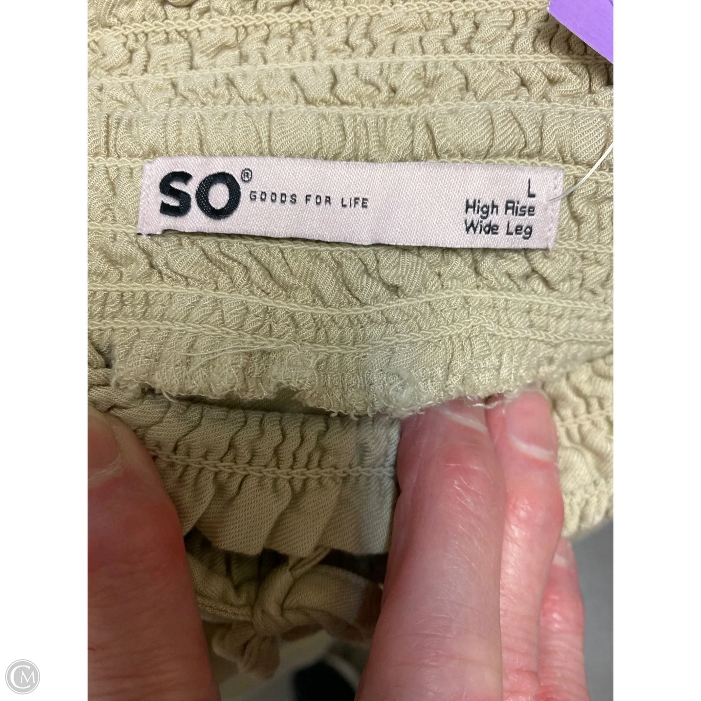 Pants Lounge By So In Taupe, Size: L