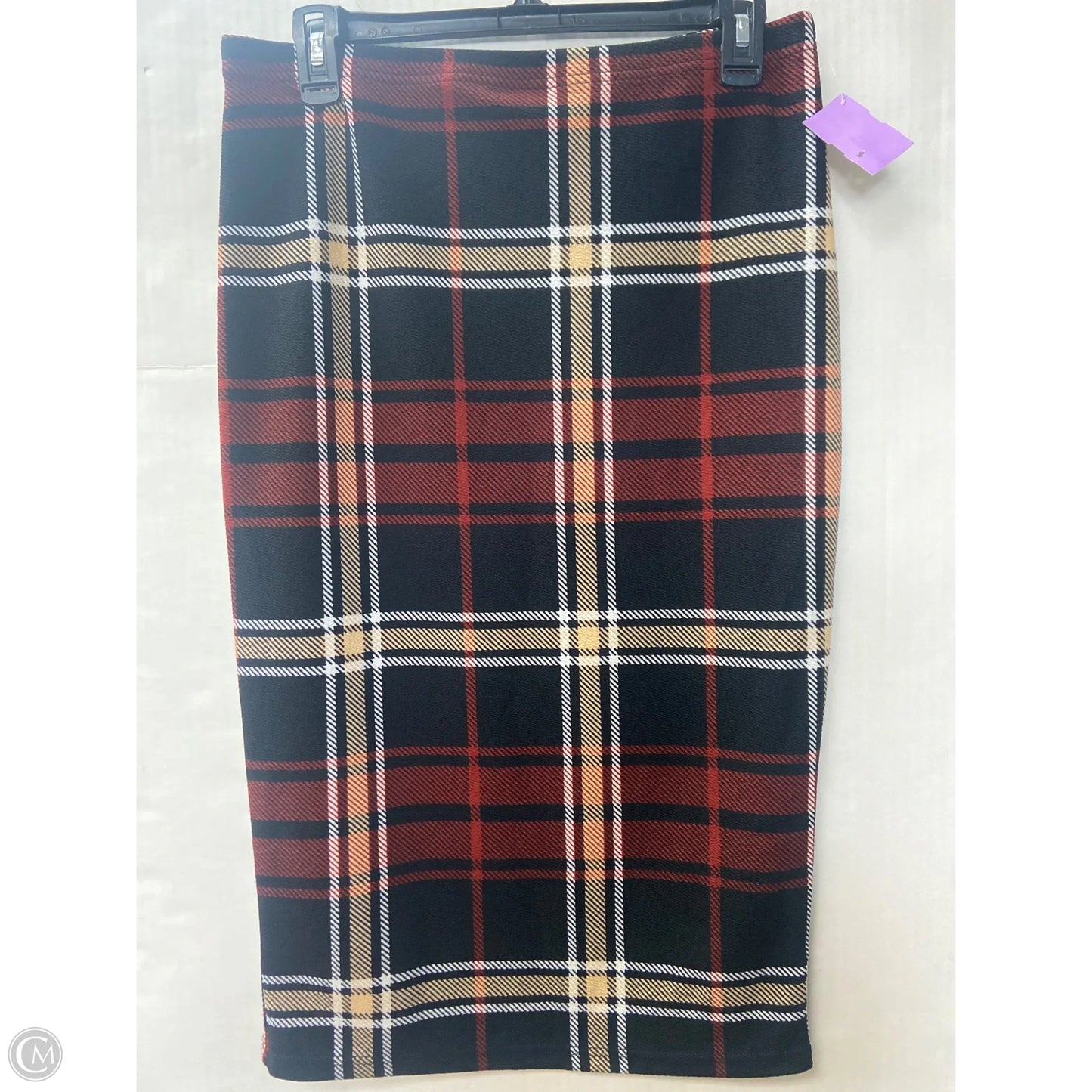 Skirt Midi By Shein In Black & Brown, Size: L