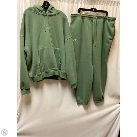Pants Set 2pc By Fashion Nova In Green, Size: 3x