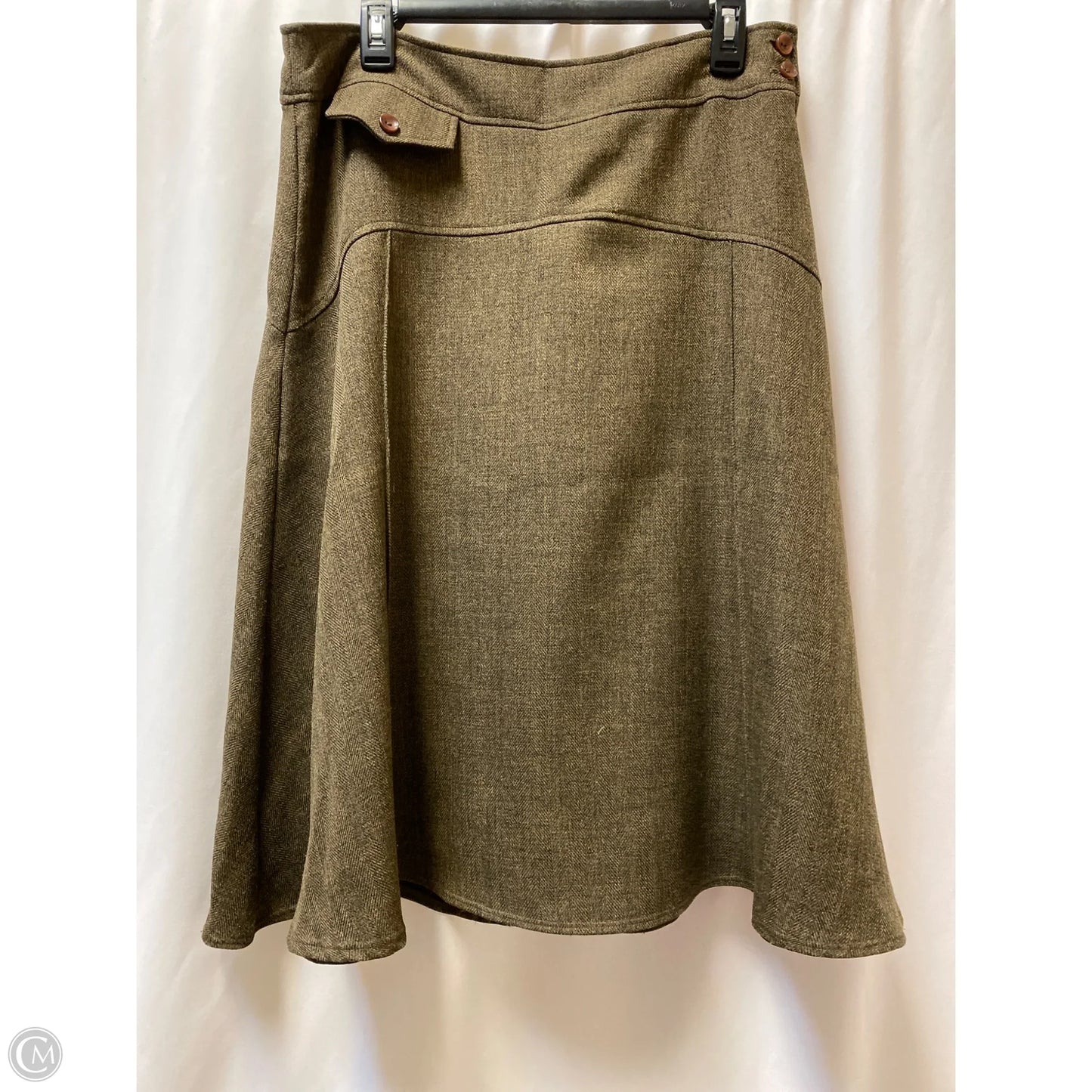 Skirt Maxi By Final Touch In Brown, Size: L