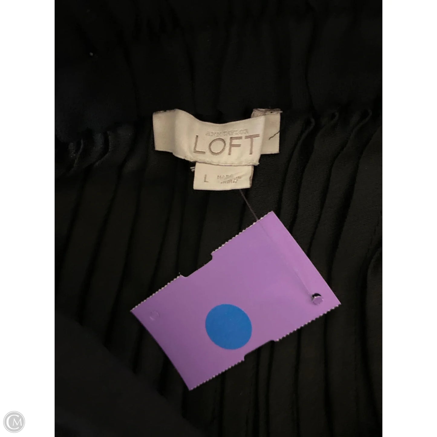 Skirt Midi By Loft In Black, Size: L