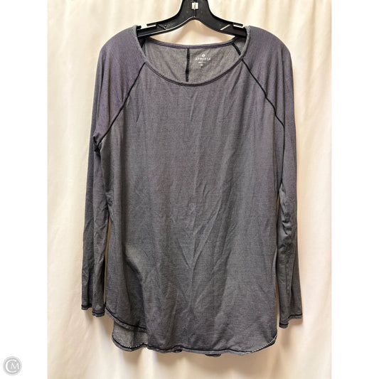 Athletic Top Long Sleeve Collar By Athleta In Black, Size: Xl