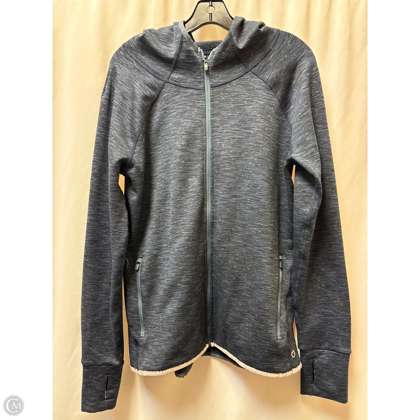 Athletic Jacket By Gapfit In Navy, Size: L