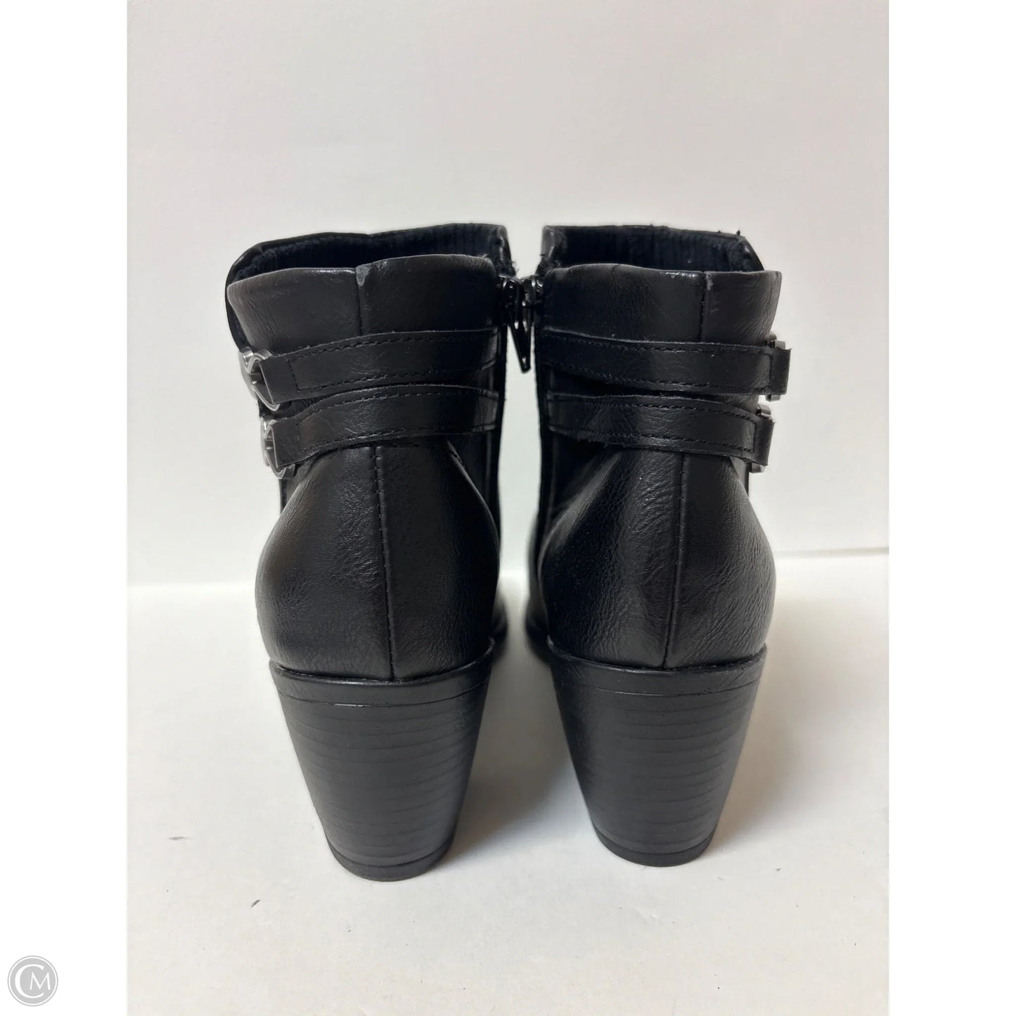 Boots Ankle Heels By Boc In Black, Size: 7.5