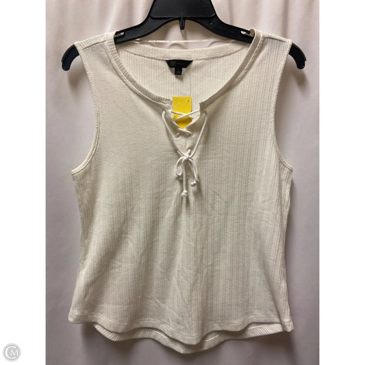 Top Sleeveless Designer By Frye In White, Size: M