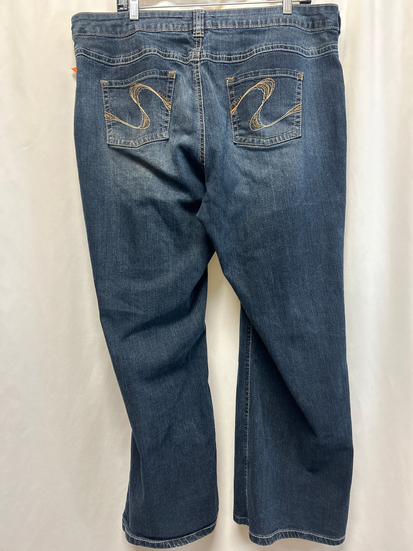 Jeans Boot Cut By Cato In Blue Denim, Size: 18