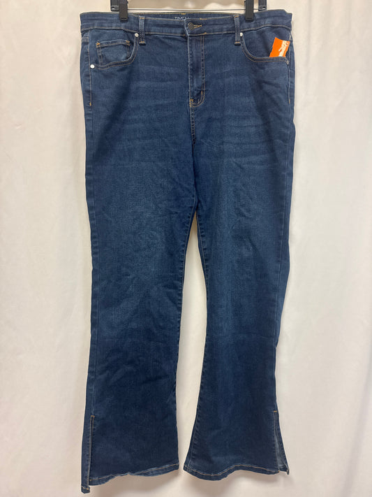 Jeans Boot Cut By Time And Tru In Blue Denim, Size: 18