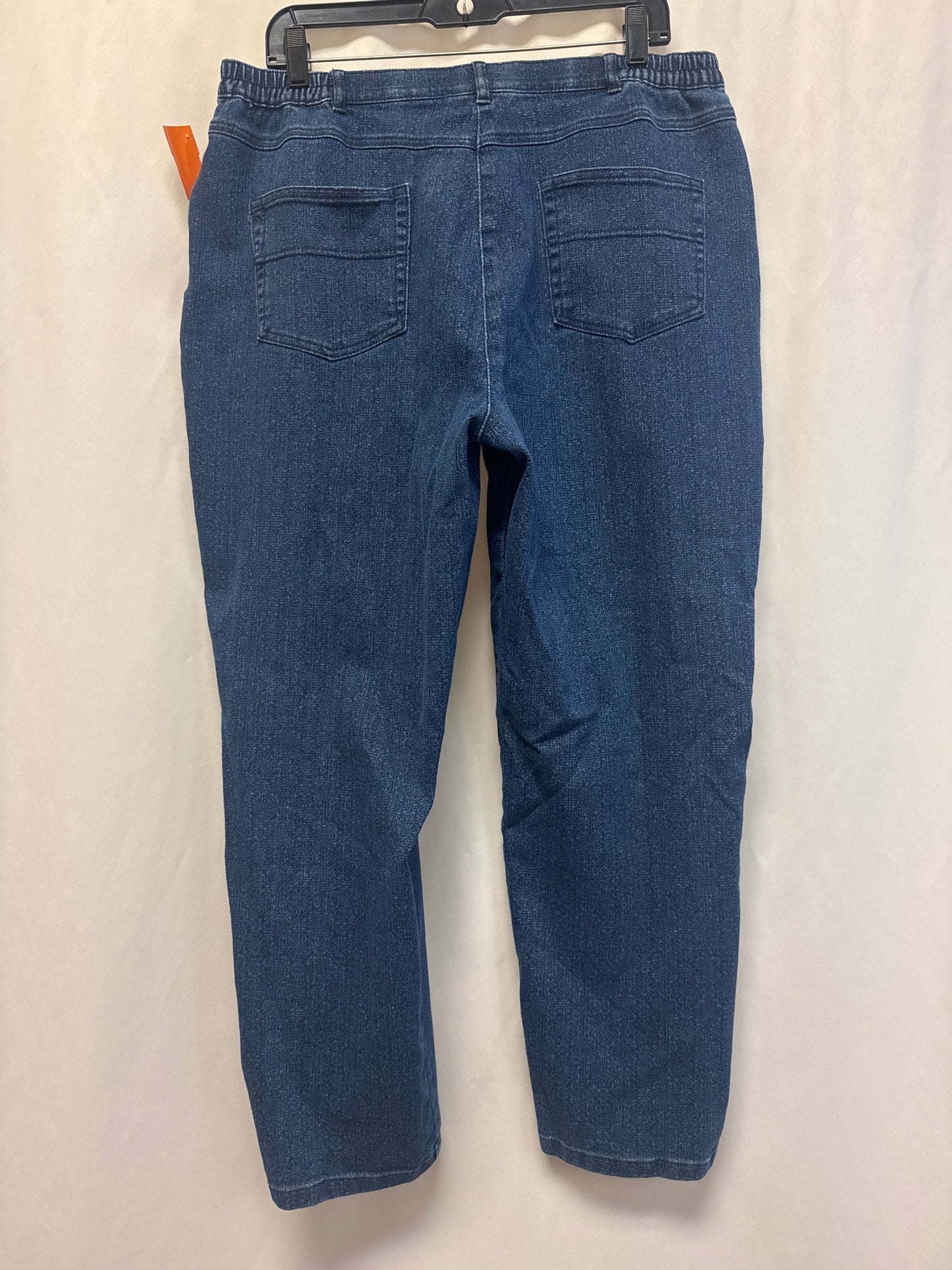 Jeans Straight By Allison Daley In Blue Denim, Size: 16