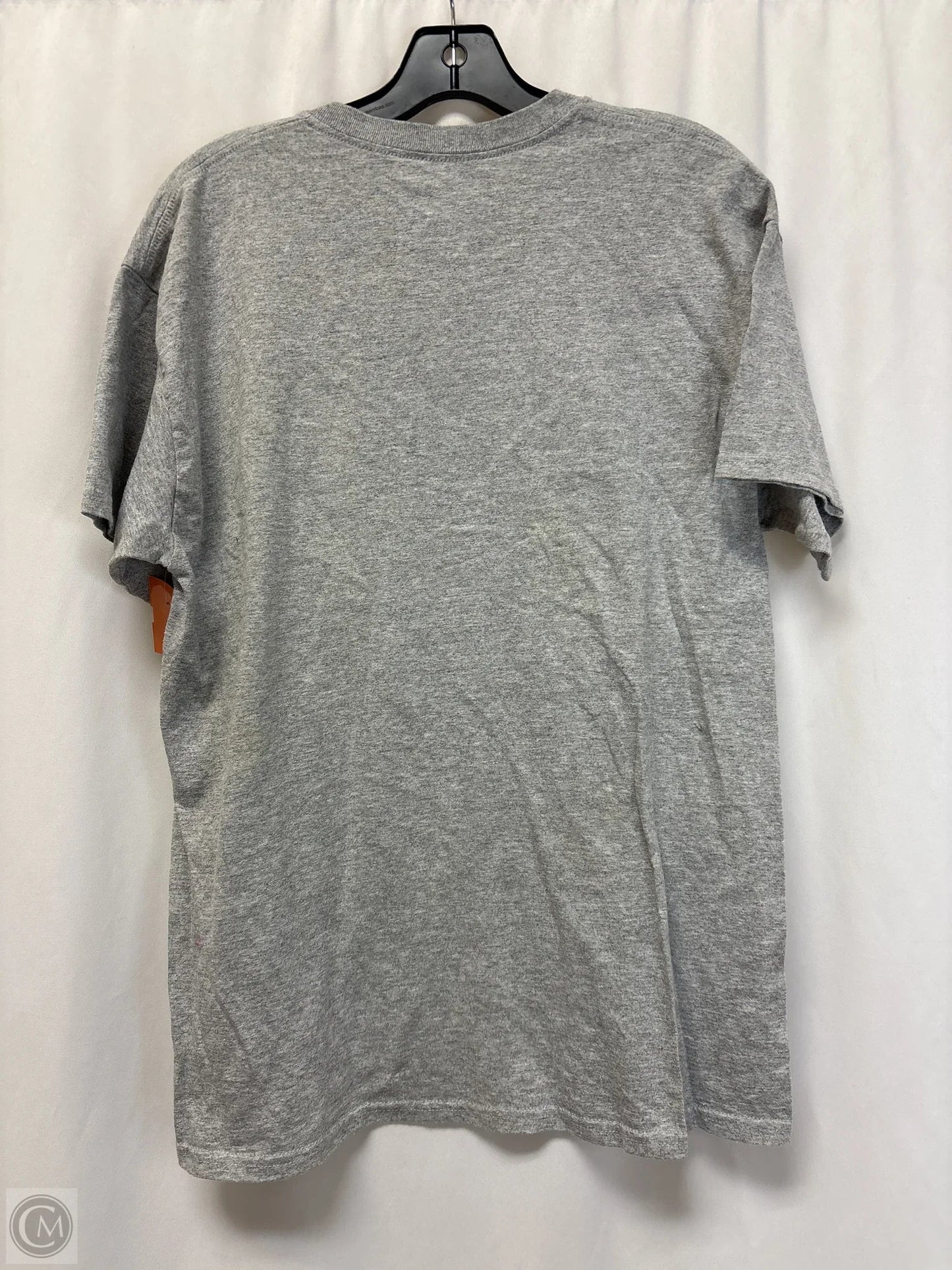 Top Short Sleeve By Gildan In Grey, Size: L