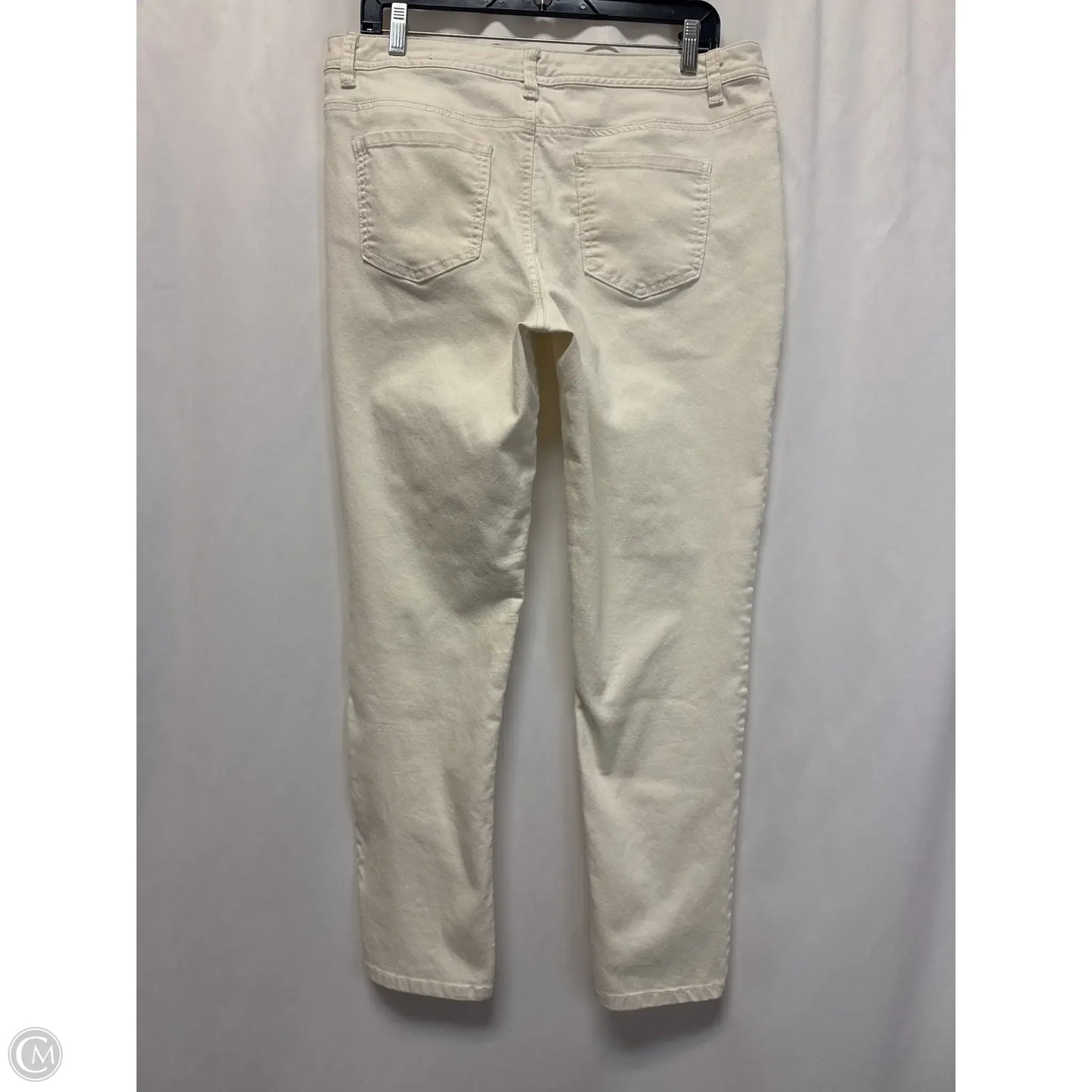 Jeans Straight By Cato In White Denim, Size: 14