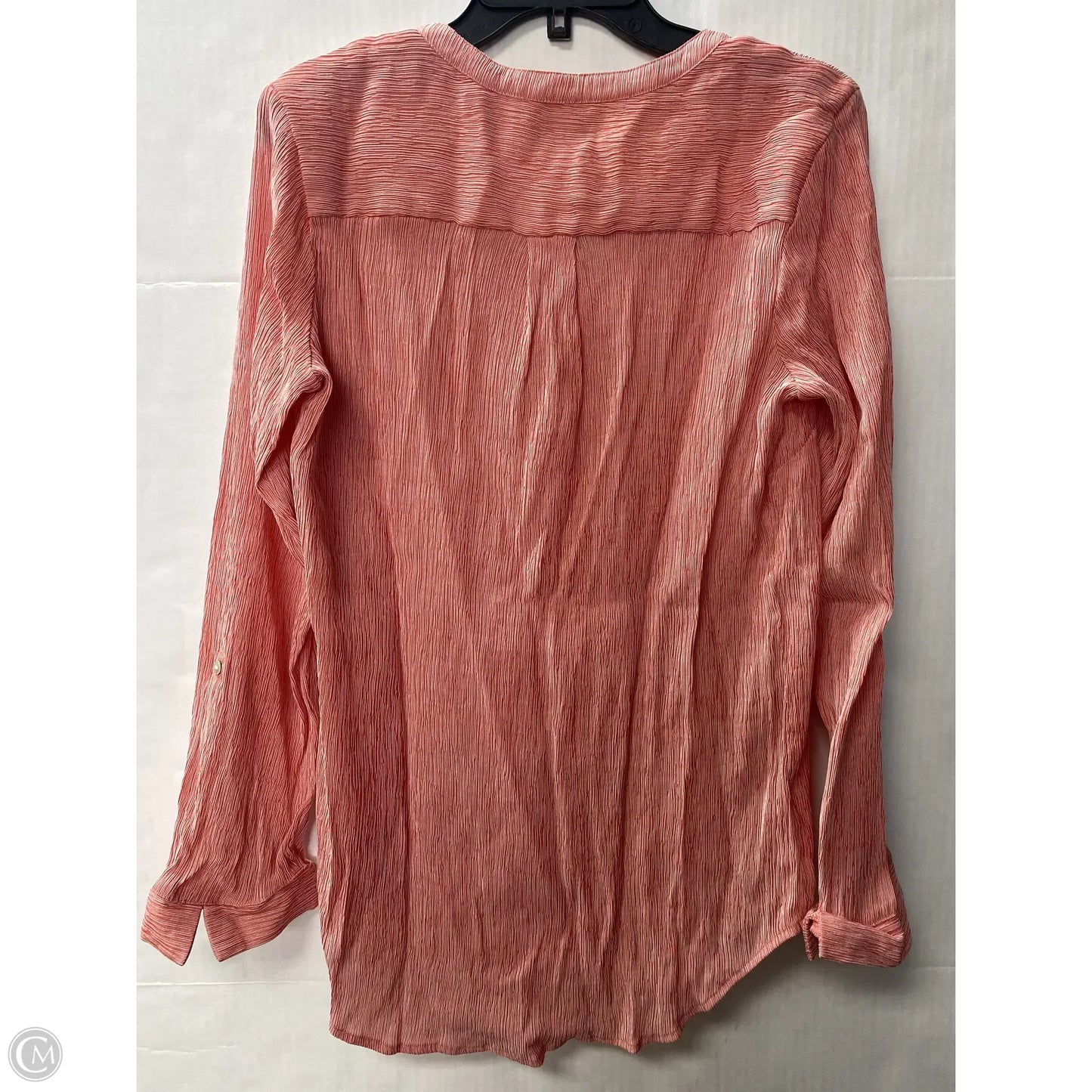 Top Long Sleeve By Kim Rogers In Red, Size: L