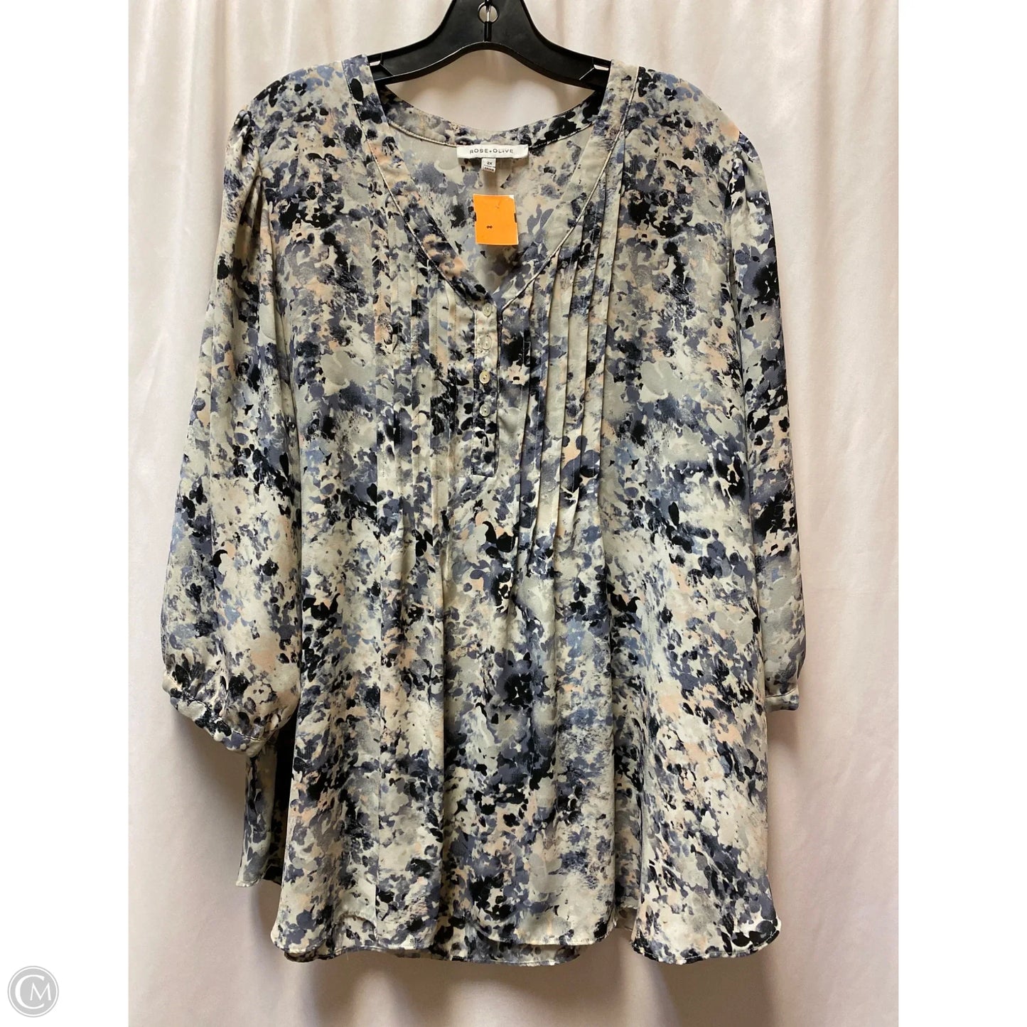 Top Long Sleeve By Rose And Olive In Purple, Size: 2x