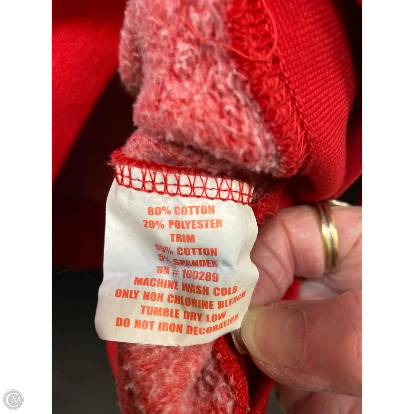 Sweatshirt Hoodie By Clothes Mentor In Red, Size: M