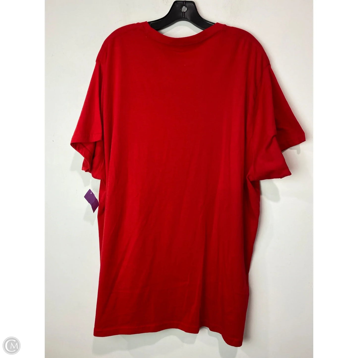 Top Short Sleeve By Holiday Time In Red, Size: 3x