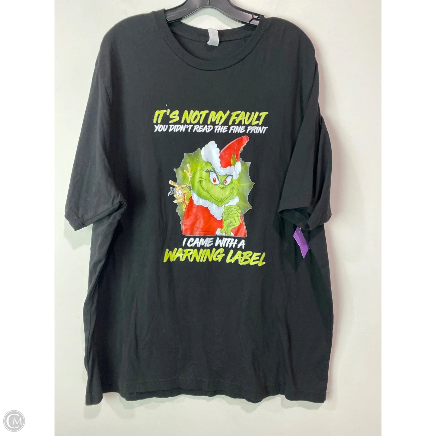 Top Short Sleeve By Clothes Mentor In Black, Size: 3x