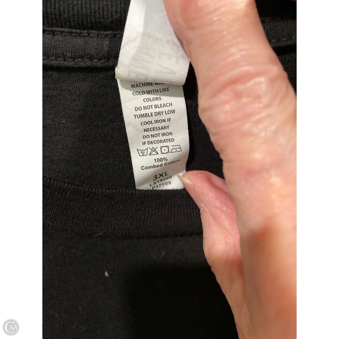 Top Short Sleeve By Clothes Mentor In Black, Size: 3x