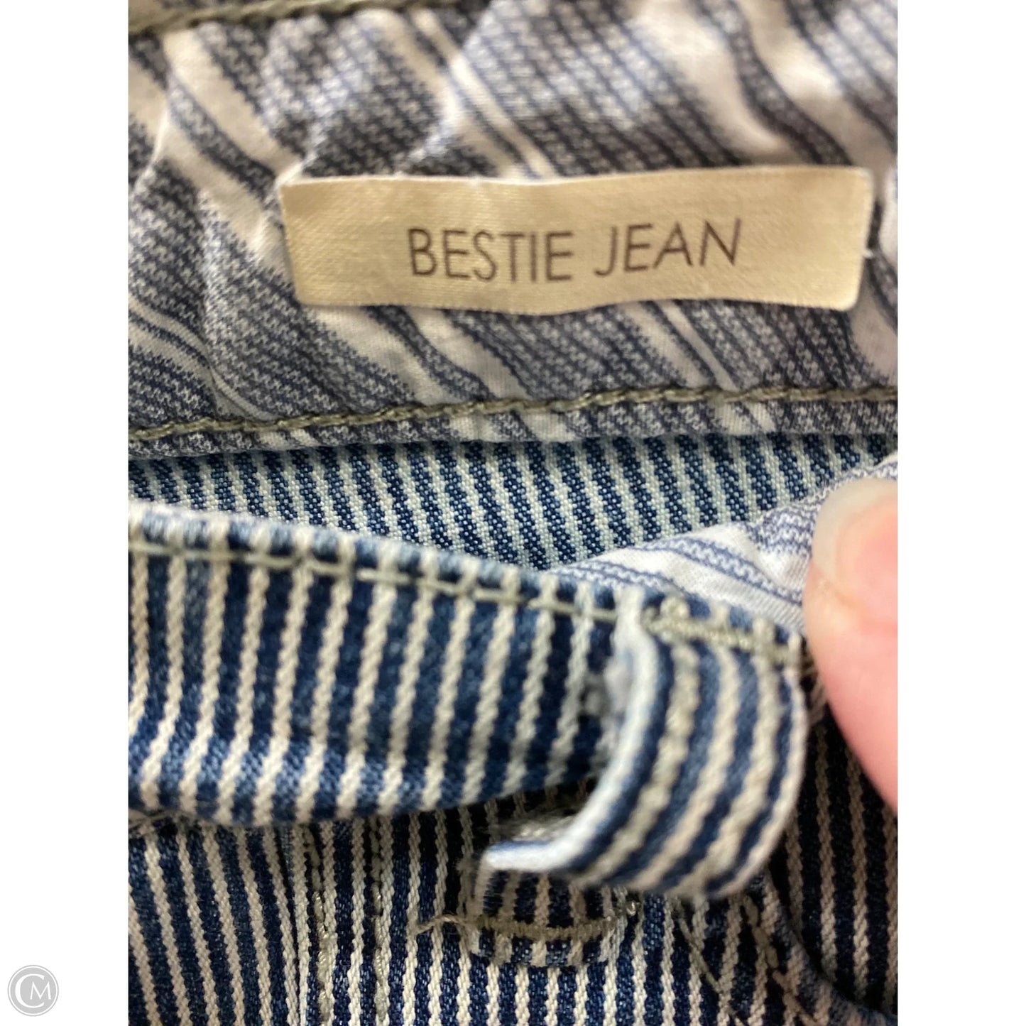 Jeans Cropped By Clothes Mentor In Navy, Size: 8