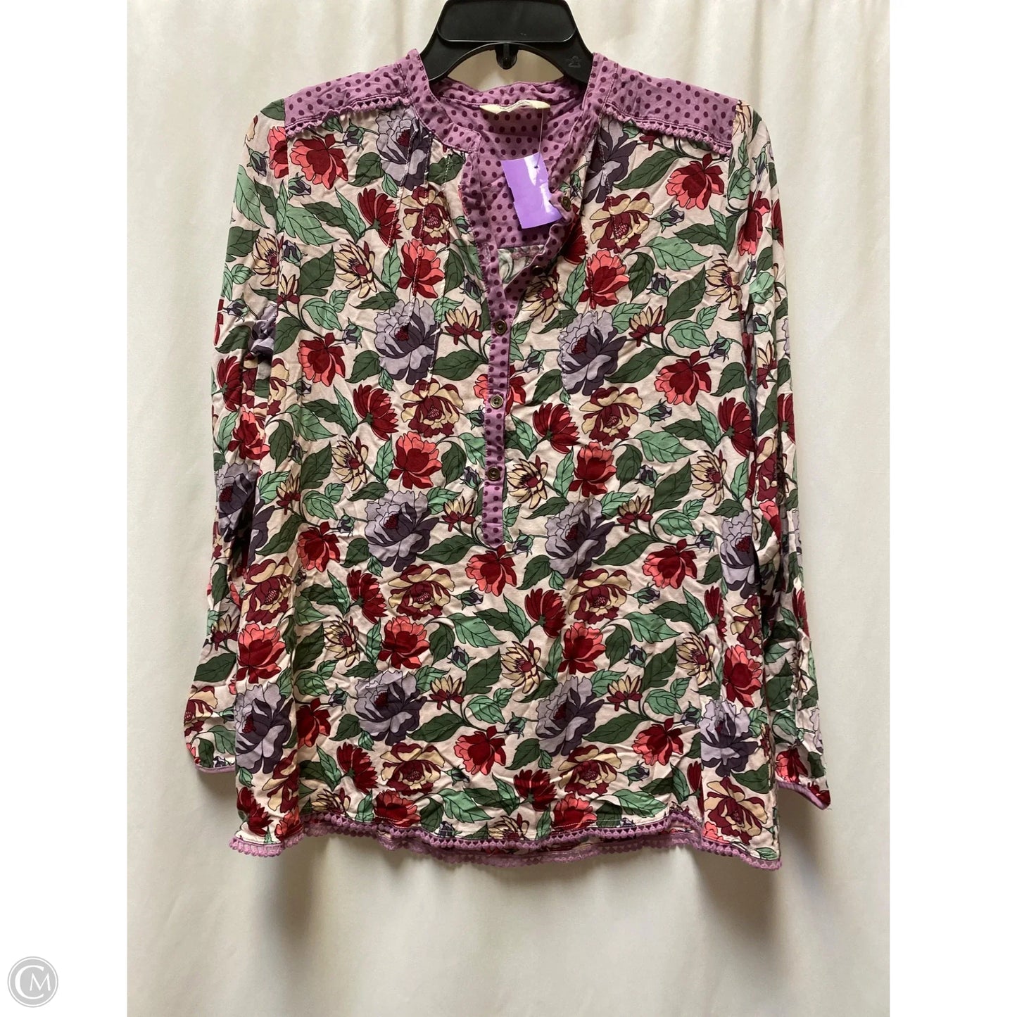 Top Long Sleeve By Matilda Jane In Purple, Size: L