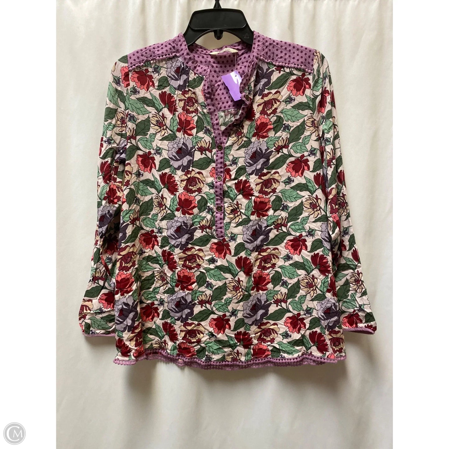 Top Long Sleeve By Matilda Jane In Purple, Size: L