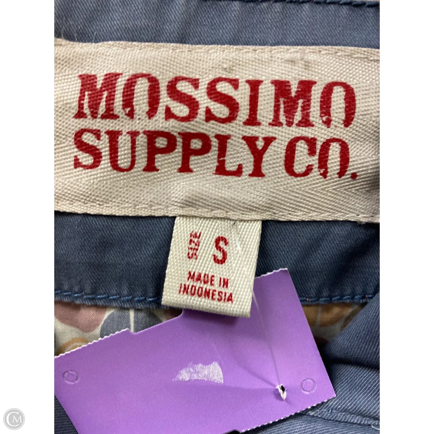 Jacket Denim By Mossimo In Blue, Size: S