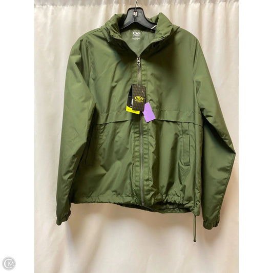 Jacket Windbreaker By Athletic Works In Green, Size: M
