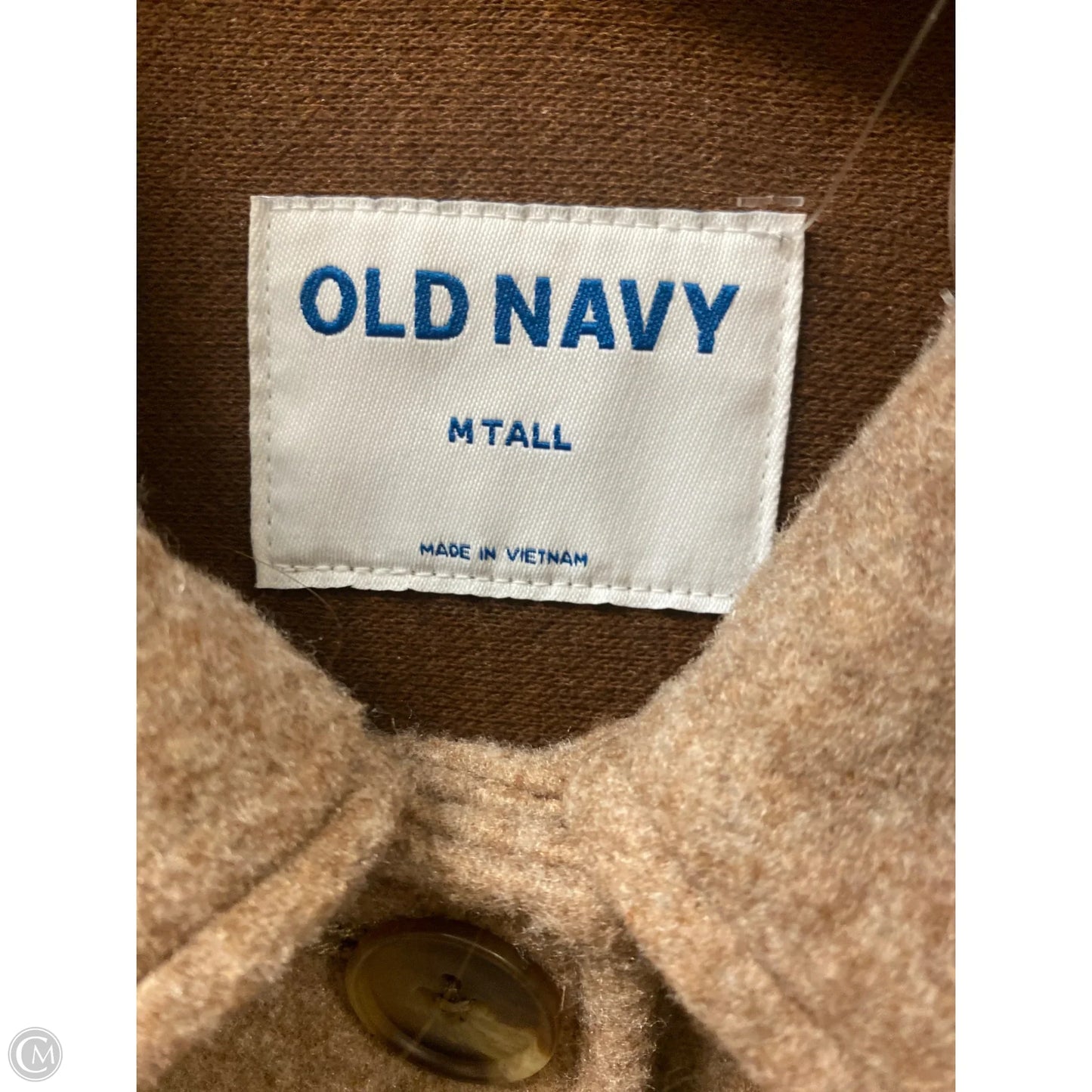 Coat Trench Coat By Old Navy In Tan, Size: M