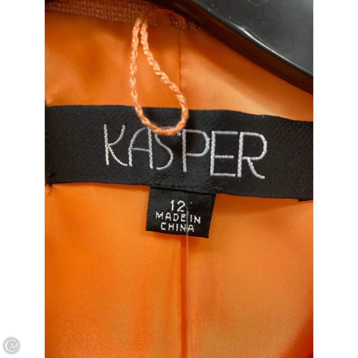 Top 2pc Sleeveless By Kasper In Orange, Size: 12