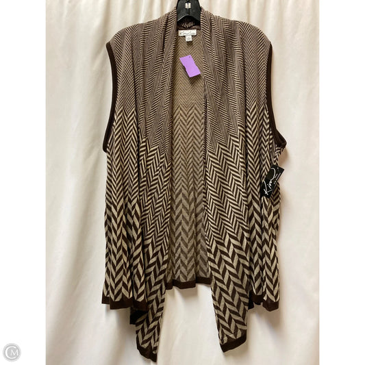 Cardigan By Kim Rogers In Brown, Size: 2x
