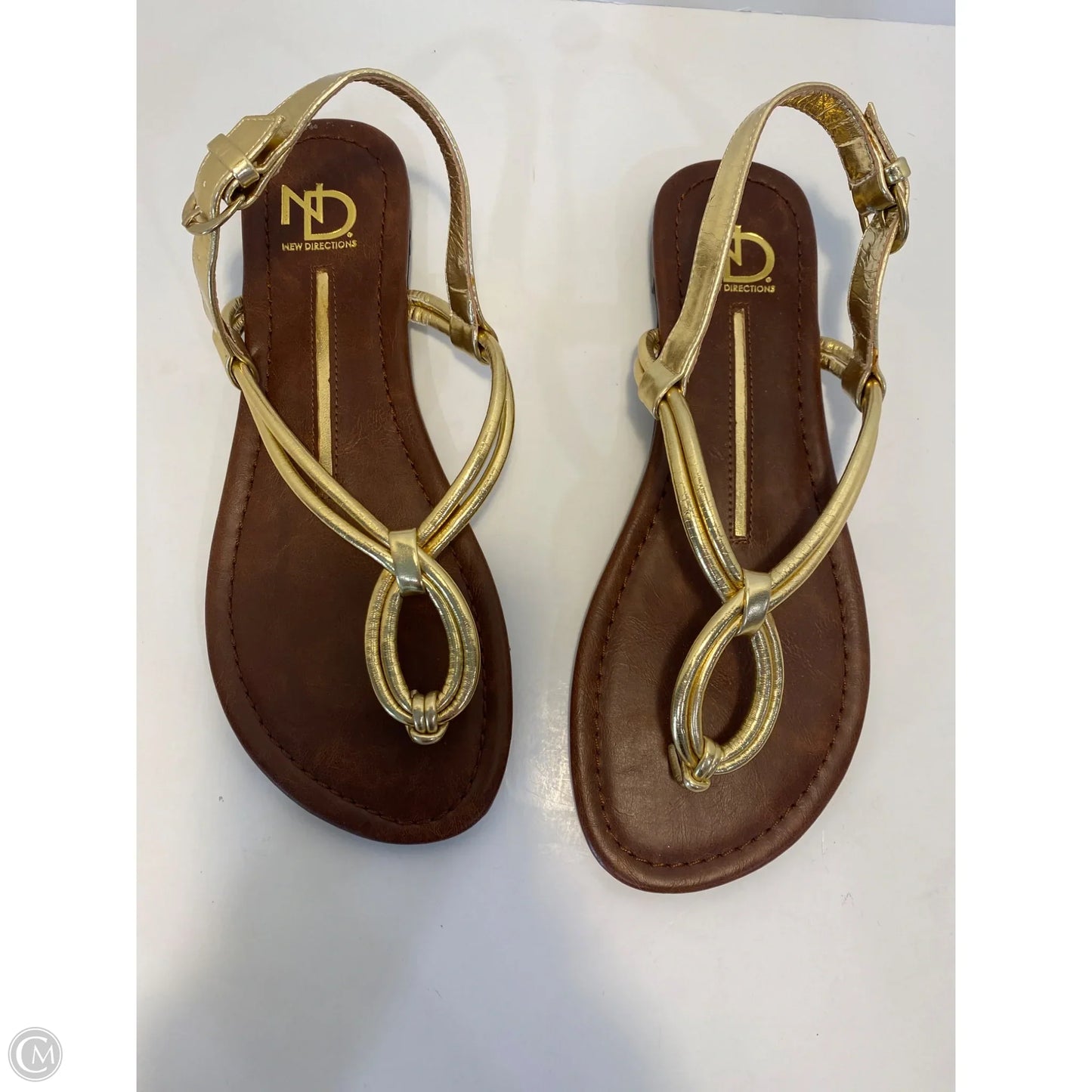 Sandals Flats By New Directions In Gold, Size: 8