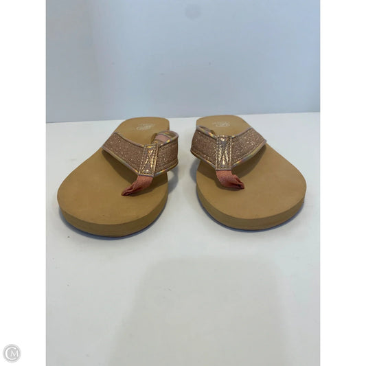 Sandals Flip Flops By Chinese Laundry In Tan, Size: 6