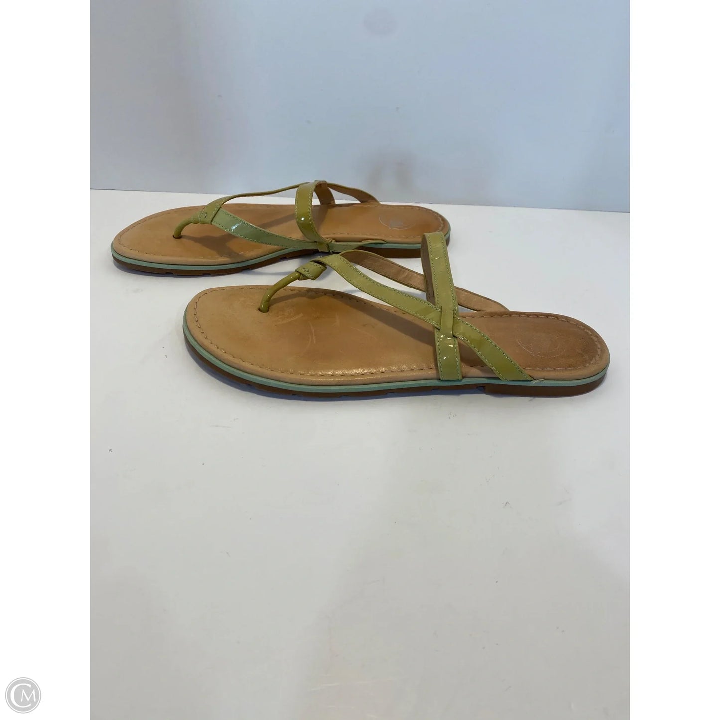 Sandals Flip Flops By Nurture In Lime, Size: 9