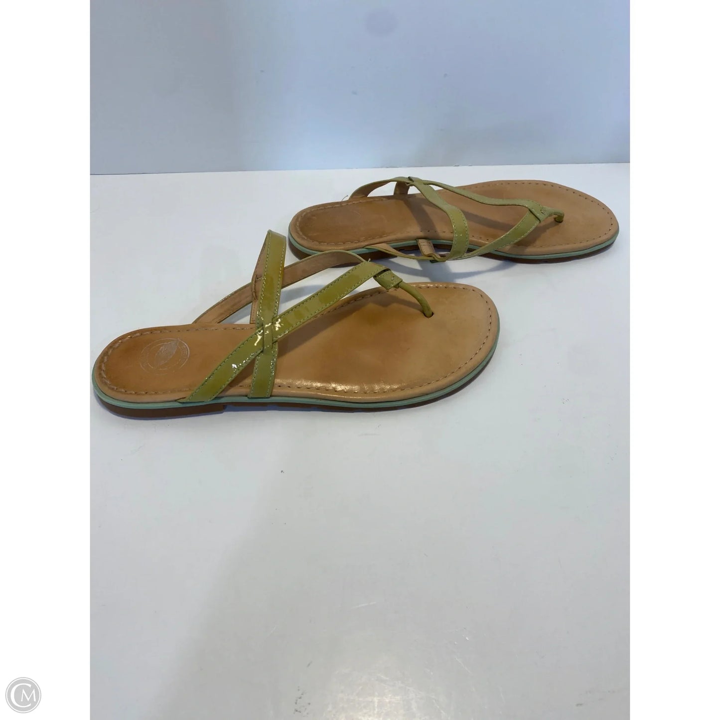 Sandals Flip Flops By Nurture In Lime, Size: 9