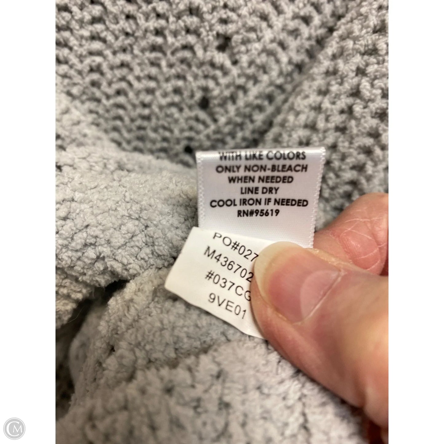 Sweatshirt Collar By New Directions In Grey, Size: M