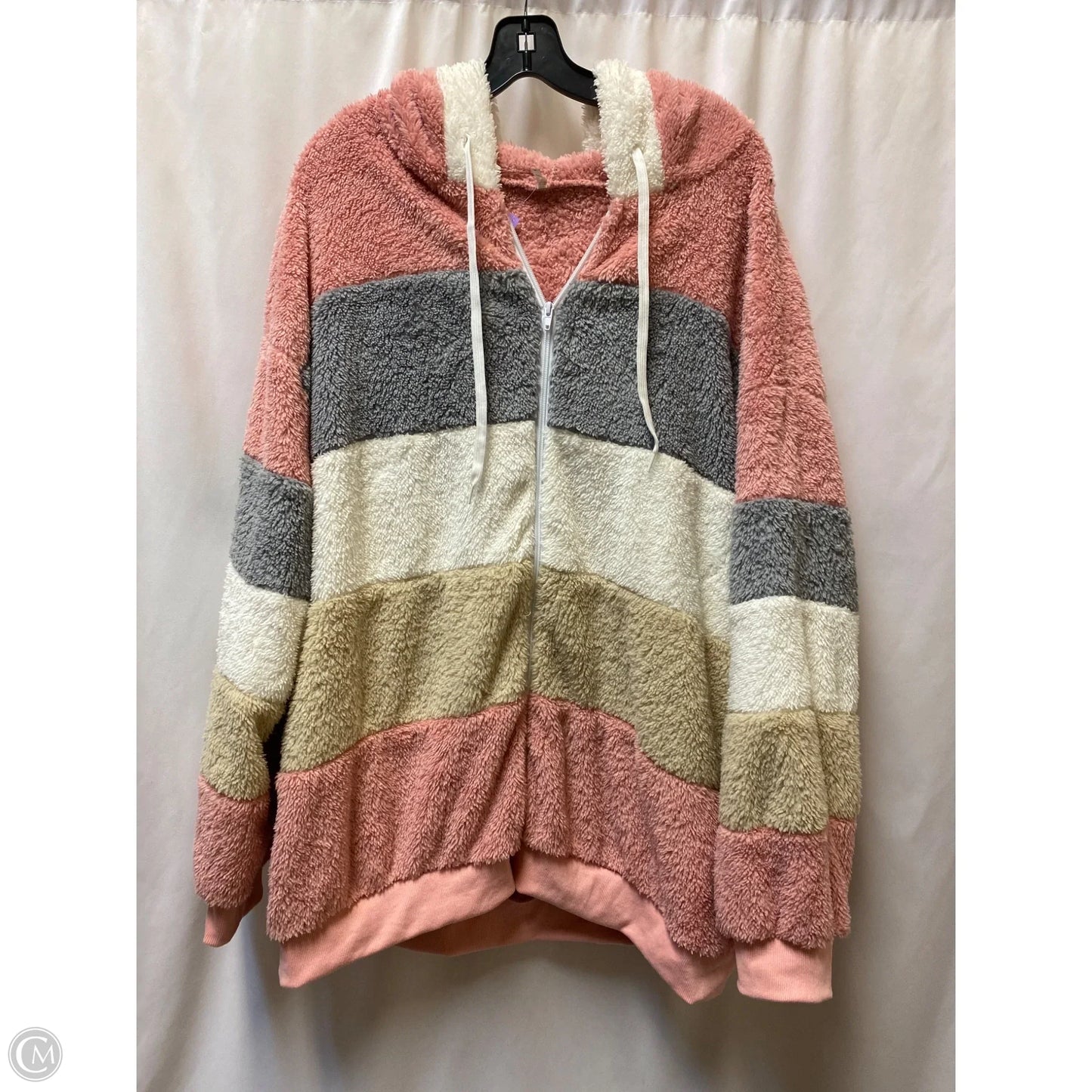 Coat Faux Fur & Sherpa By Clothes Mentor In Pink, Size: 4x