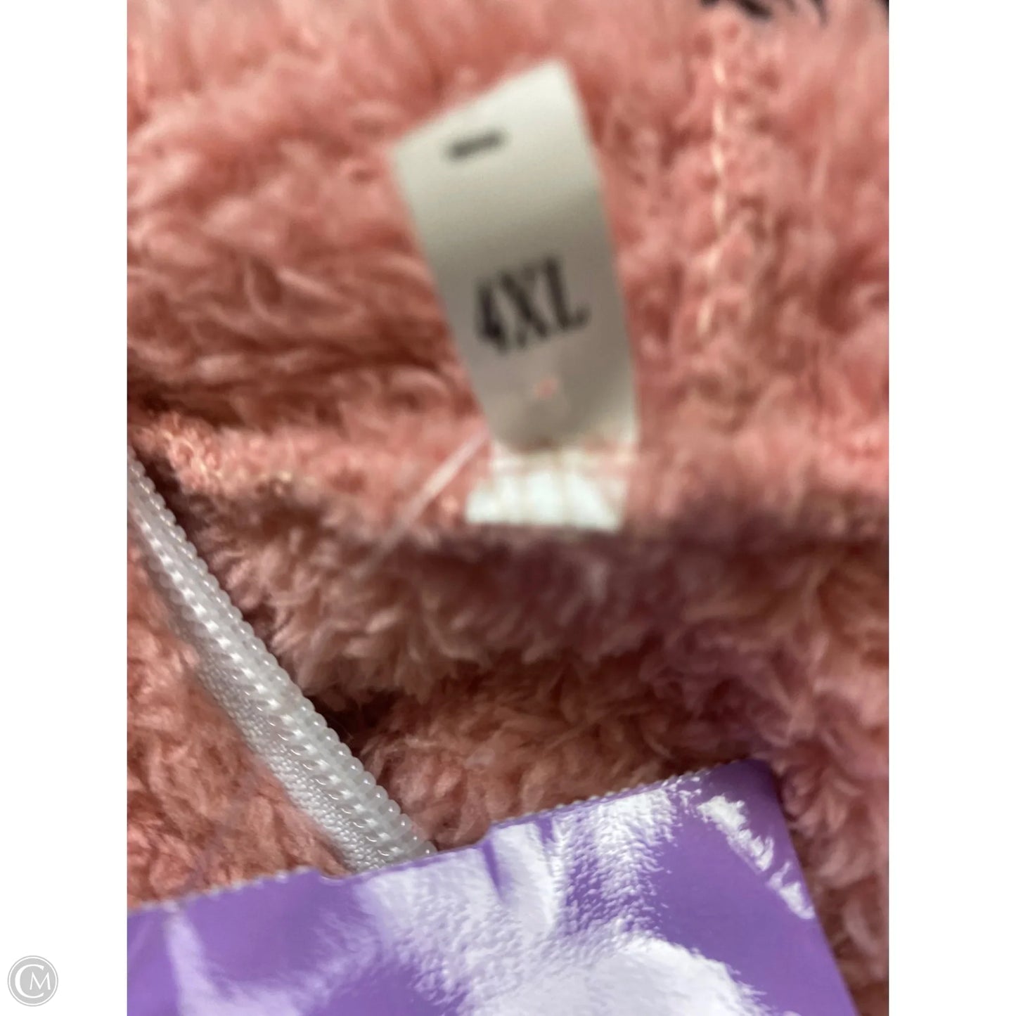 Coat Faux Fur & Sherpa By Clothes Mentor In Pink, Size: 4x