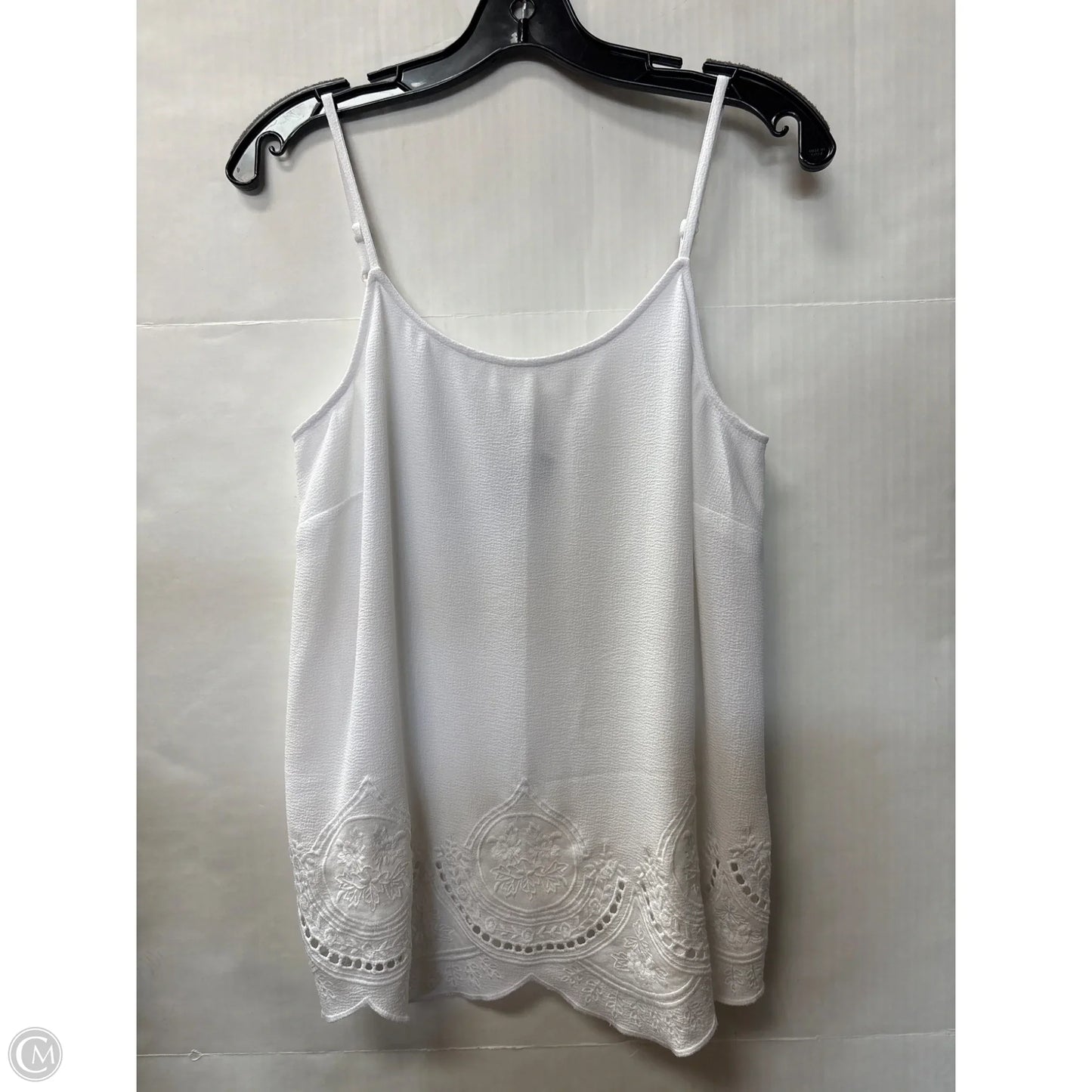 Top Sleeveless By Loft In White, Size: S