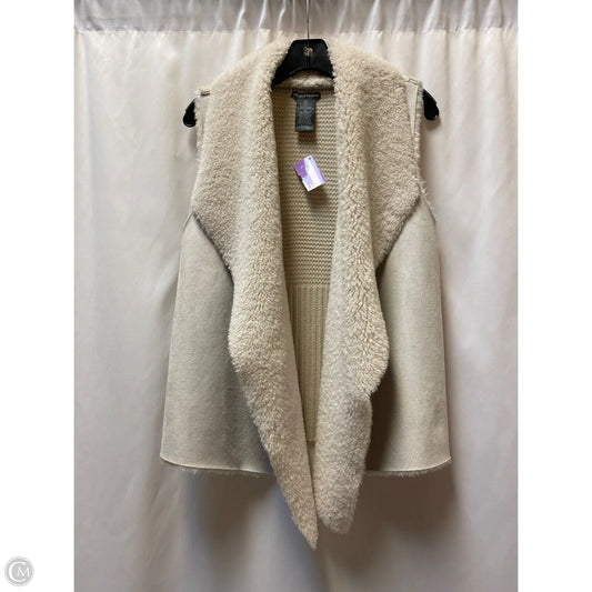 Vest Faux Fur & Sherpa By Chelsea And Theodore In Beige, Size: Xl