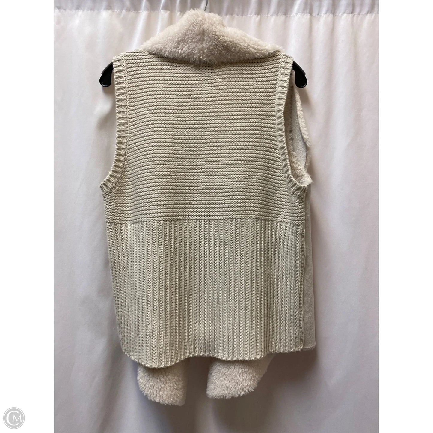 Vest Faux Fur & Sherpa By Chelsea And Theodore In Beige, Size: Xl